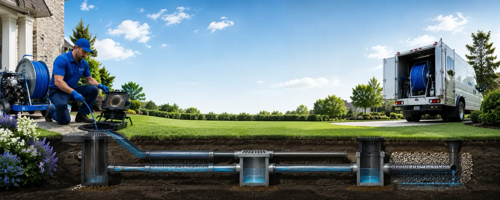 Outdoor drain cleaning information for Frontenac, MN